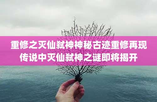 重修之灭仙弑神神秘古迹重修再现传说中灭仙弑神之谜即将揭开