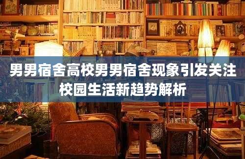 男男宿舍高校男男宿舍现象引发关注校园生活新趋势解析
