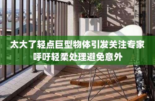 太大了轻点巨型物体引发关注专家呼吁轻柔处理避免意外