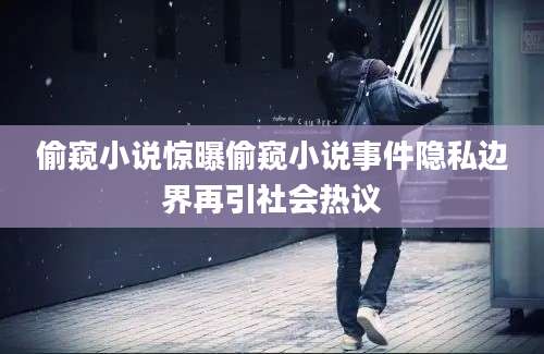 偷窥小说惊曝偷窥小说事件隐私边界再引社会热议