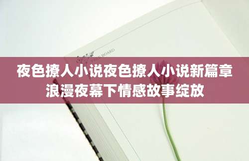 夜色撩人小说夜色撩人小说新篇章浪漫夜幕下情感故事绽放