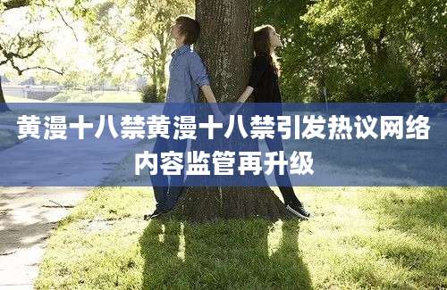 黄漫十八禁黄漫十八禁引发热议网络内容监管再升级