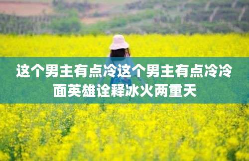 这个男主有点冷这个男主有点冷冷面英雄诠释冰火两重天