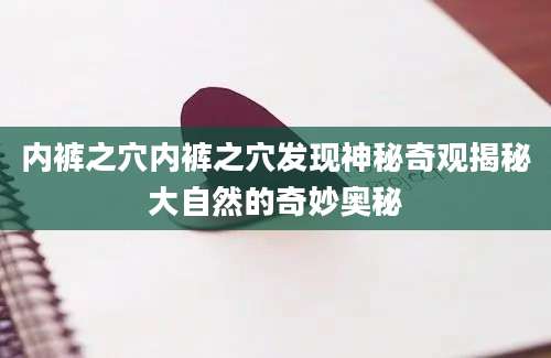 内裤之穴内裤之穴发现神秘奇观揭秘大自然的奇妙奥秘