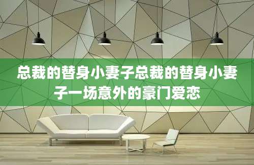 总裁的替身小妻子总裁的替身小妻子一场意外的豪门爱恋