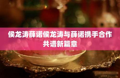 侯龙涛薛诺侯龙涛与薛诺携手合作共谱新篇章