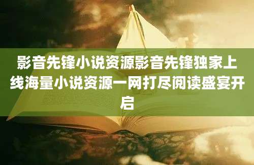 影音先锋小说资源影音先锋独家上线海量小说资源一网打尽阅读盛宴开启