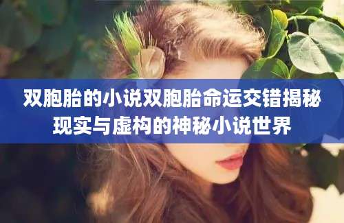 双胞胎的小说双胞胎命运交错揭秘现实与虚构的神秘小说世界