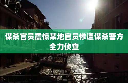 谋杀官员震惊某地官员惨遭谋杀警方全力侦查