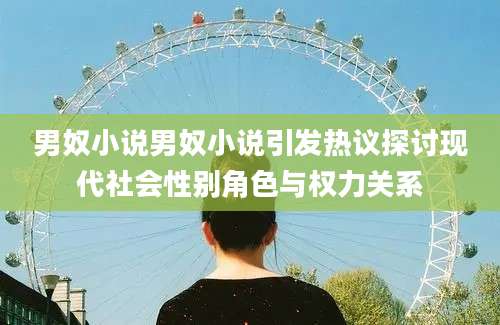 男奴小说男奴小说引发热议探讨现代社会性别角色与权力关系