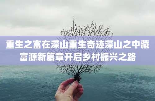重生之富在深山重生奇迹深山之中藏富源新篇章开启乡村振兴之路