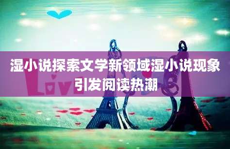 湿小说探索文学新领域湿小说现象引发阅读热潮