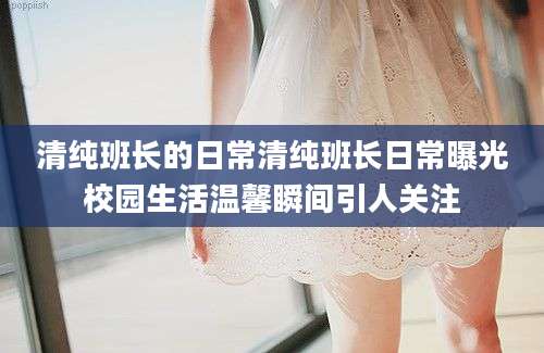 清纯班长的日常清纯班长日常曝光校园生活温馨瞬间引人关注