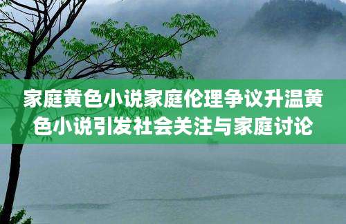 家庭黄色小说家庭伦理争议升温黄色小说引发社会关注与家庭讨论
