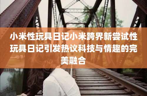 小米性玩具日记小米跨界新尝试性玩具日记引发热议科技与情趣的完美融合