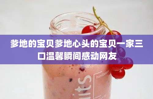 爹地的宝贝爹地心头的宝贝一家三口温馨瞬间感动网友