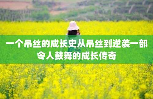 一个吊丝的成长史从吊丝到逆袭一部令人鼓舞的成长传奇