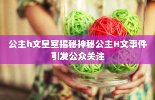 公主h文皇室揭秘神秘公主H文事件引发公众关注
