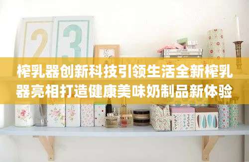 榨乳器创新科技引领生活全新榨乳器亮相打造健康美味奶制品新体验