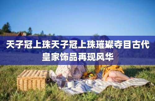 天子冠上珠天子冠上珠璀璨夺目古代皇家饰品再现风华