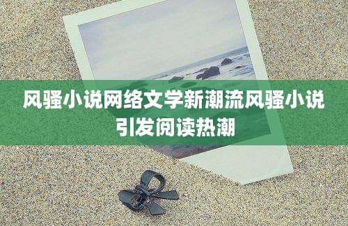 风骚小说网络文学新潮流风骚小说引发阅读热潮