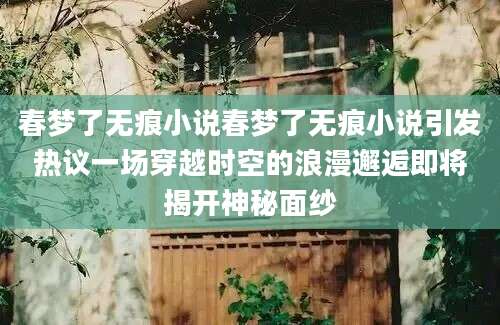 春梦了无痕小说春梦了无痕小说引发热议一场穿越时空的浪漫邂逅即将揭开神秘面纱