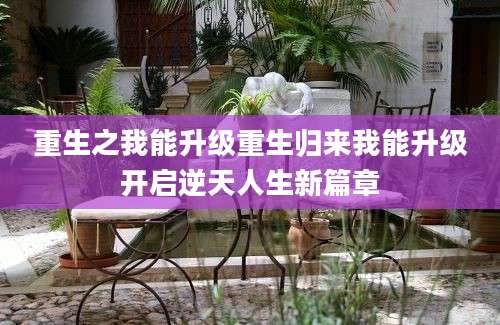 重生之我能升级重生归来我能升级开启逆天人生新篇章