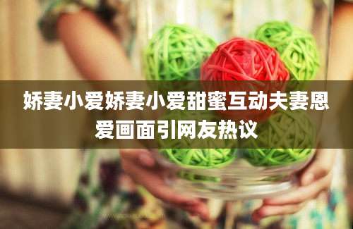 娇妻小爱娇妻小爱甜蜜互动夫妻恩爱画面引网友热议
