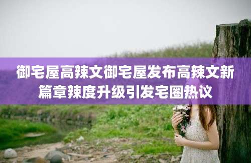 御宅屋高辣文御宅屋发布高辣文新篇章辣度升级引发宅圈热议