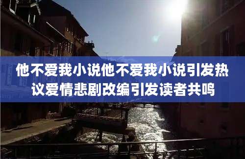 他不爱我小说他不爱我小说引发热议爱情悲剧改编引发读者共鸣