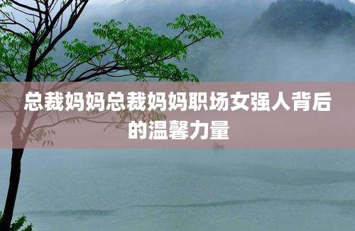 总裁妈妈总裁妈妈职场女强人背后的温馨力量