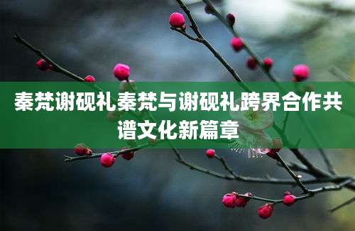 秦梵谢砚礼秦梵与谢砚礼跨界合作共谱文化新篇章