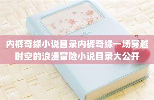 内裤奇缘小说目录内裤奇缘一场穿越时空的浪漫冒险小说目录大公开