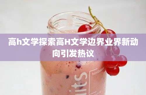 高h文学探索高H文学边界业界新动向引发热议
