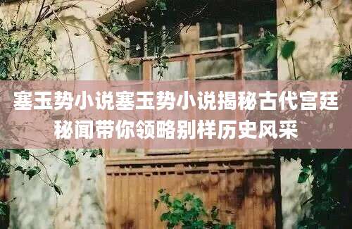 塞玉势小说塞玉势小说揭秘古代宫廷秘闻带你领略别样历史风采
