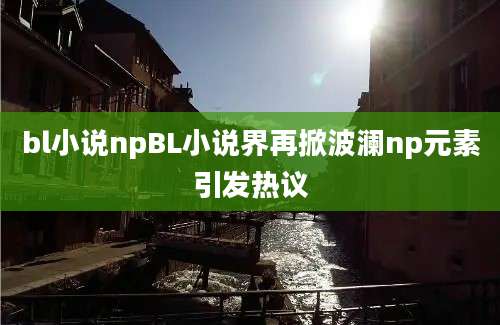bl小说npBL小说界再掀波澜np元素引发热议
