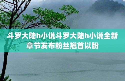 斗罗大陆h小说斗罗大陆h小说全新章节发布粉丝翘首以盼