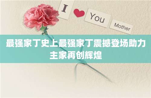 最强家丁史上最强家丁震撼登场助力主家再创辉煌