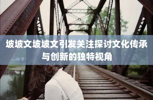 坡坡文坡坡文引发关注探讨文化传承与创新的独特视角