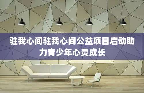 驻我心间驻我心间公益项目启动助力青少年心灵成长