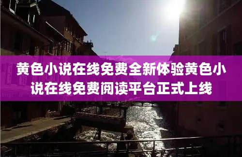 黄色小说在线免费全新体验黄色小说在线免费阅读平台正式上线
