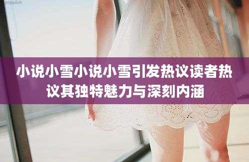 小说小雪小说小雪引发热议读者热议其独特魅力与深刻内涵