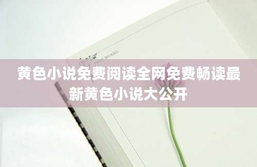 黄色小说免费阅读全网免费畅读最新黄色小说大公开