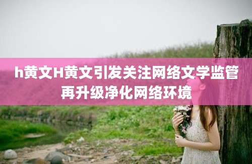 h黄文H黄文引发关注网络文学监管再升级净化网络环境