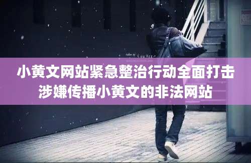 小黄文网站紧急整治行动全面打击涉嫌传播小黄文的非法网站