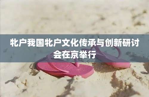 牝户我国牝户文化传承与创新研讨会在京举行
