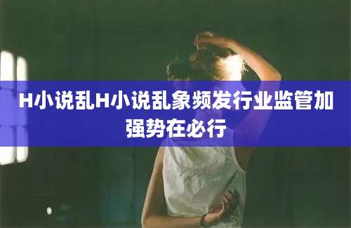 H小说乱H小说乱象频发行业监管加强势在必行