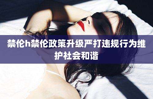 禁伦h禁伦政策升级严打违规行为维护社会和谐