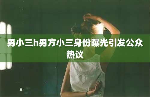 男小三h男方小三身份曝光引发公众热议