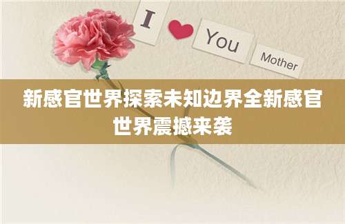 新感官世界探索未知边界全新感官世界震撼来袭